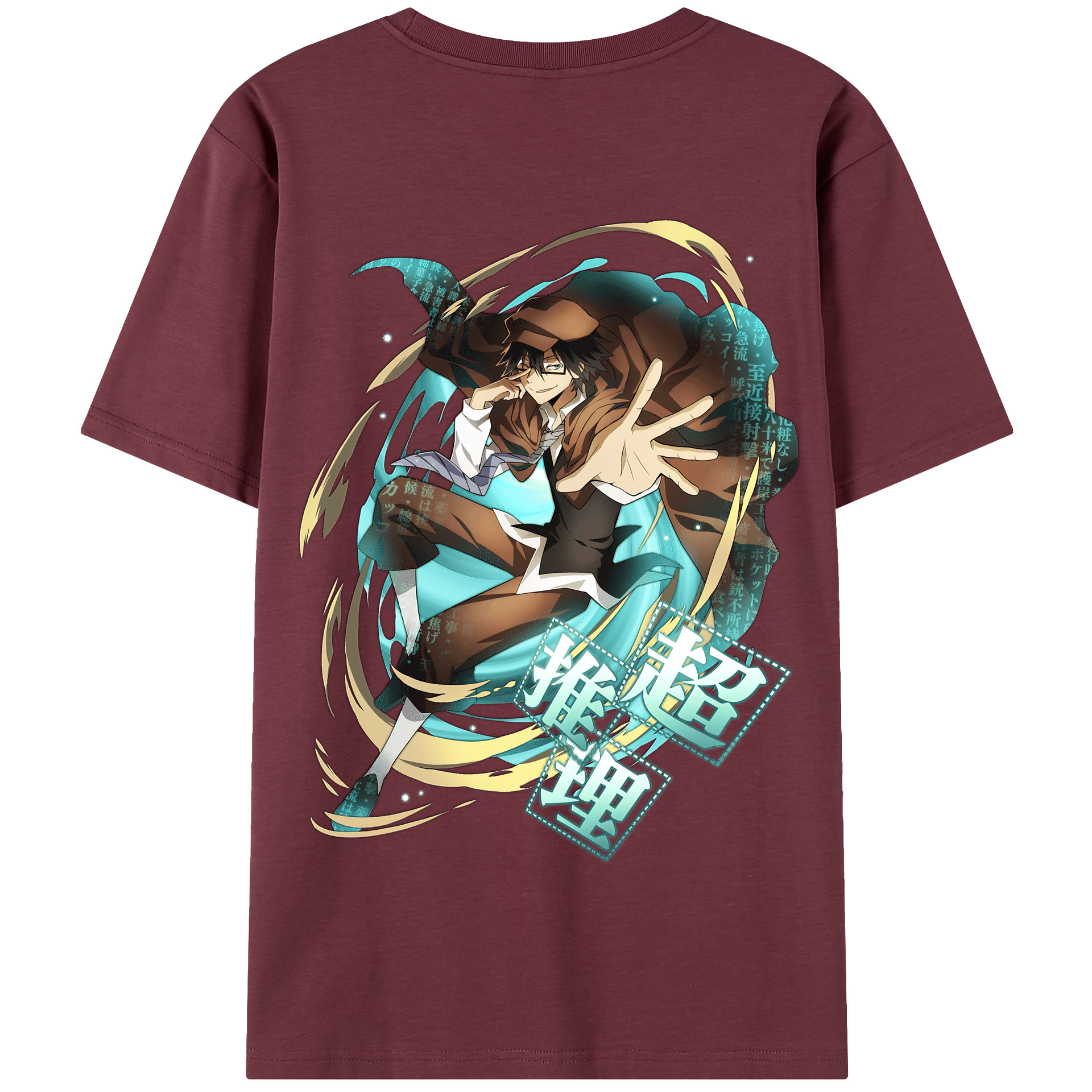 （画像用） 文豪ストレイドッグス Bungo Stray Dogs 綿100％半袖Tシャツ（背面プリント）